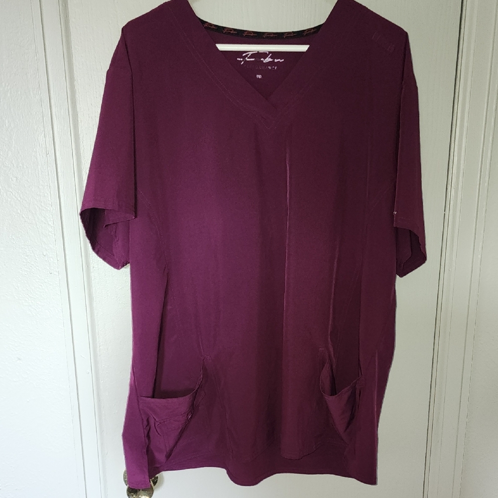 FUBU Magenta V-Neck Performance Shirt
